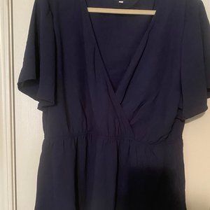 Navy Blue Blouse